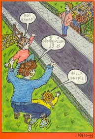 je kind willen zien is geen stalking; deze aktiekaart is te bestellen bij het platform scjf